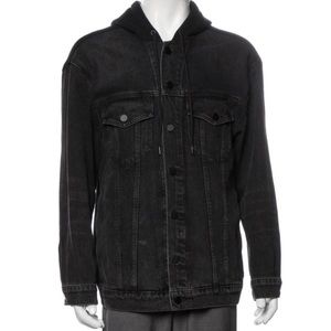 Alexander Wang Oversized Hooded Denim Jacket
